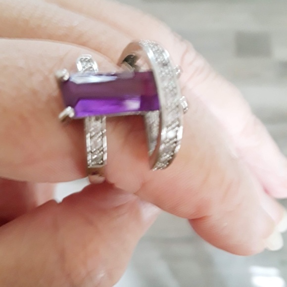 💜 Authentic Amethyst Deco Ring 💜 - Picture 5 of 8